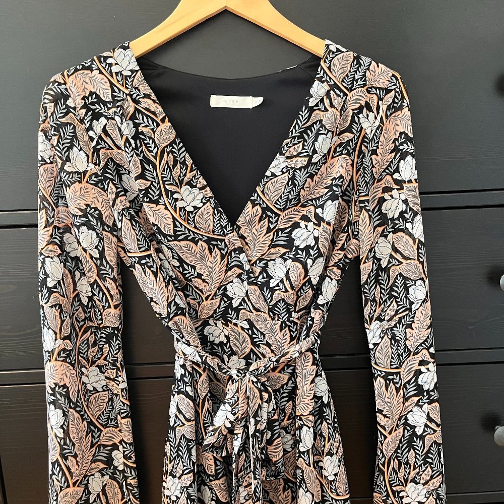 Lush Knee-Length Floral Dress, Size Small